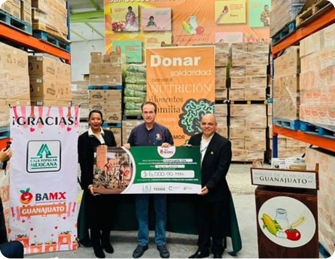 Acopio donado por Caja Popular Mexicana