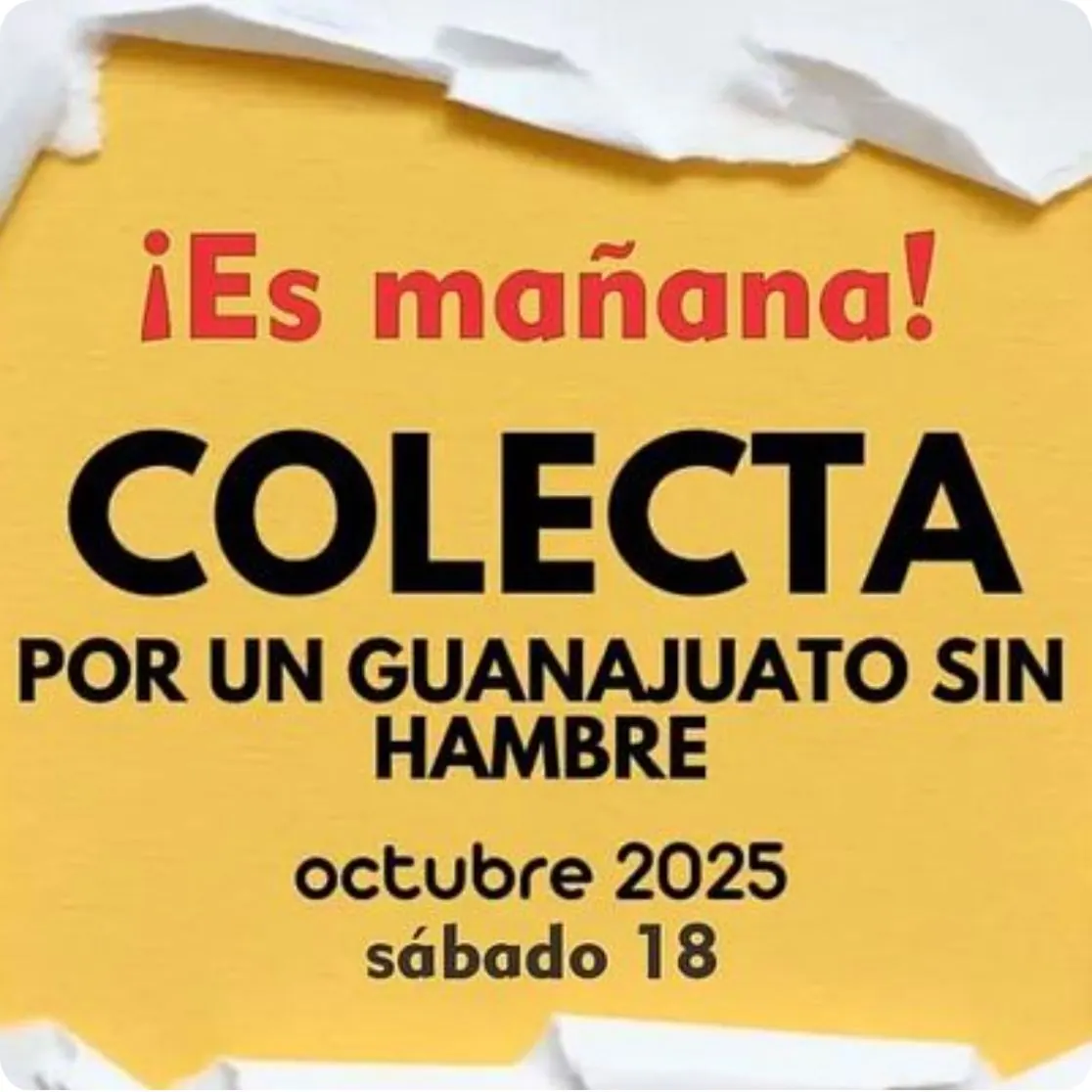 Cartel de la Colecta Alimenta