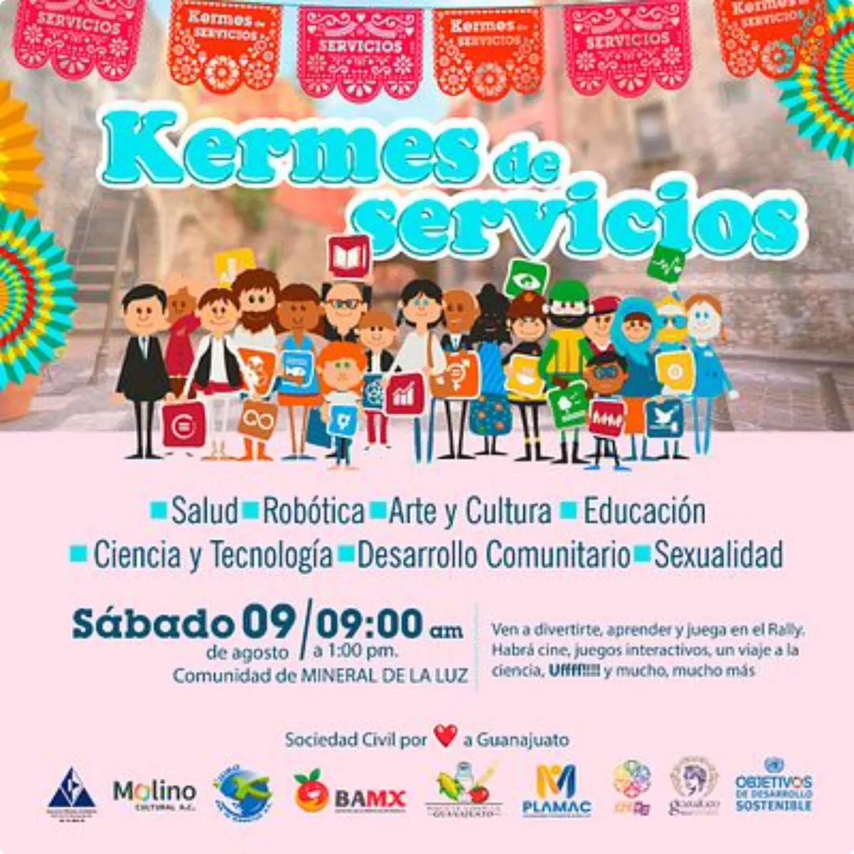 Cartel de la Kermés de Servicios