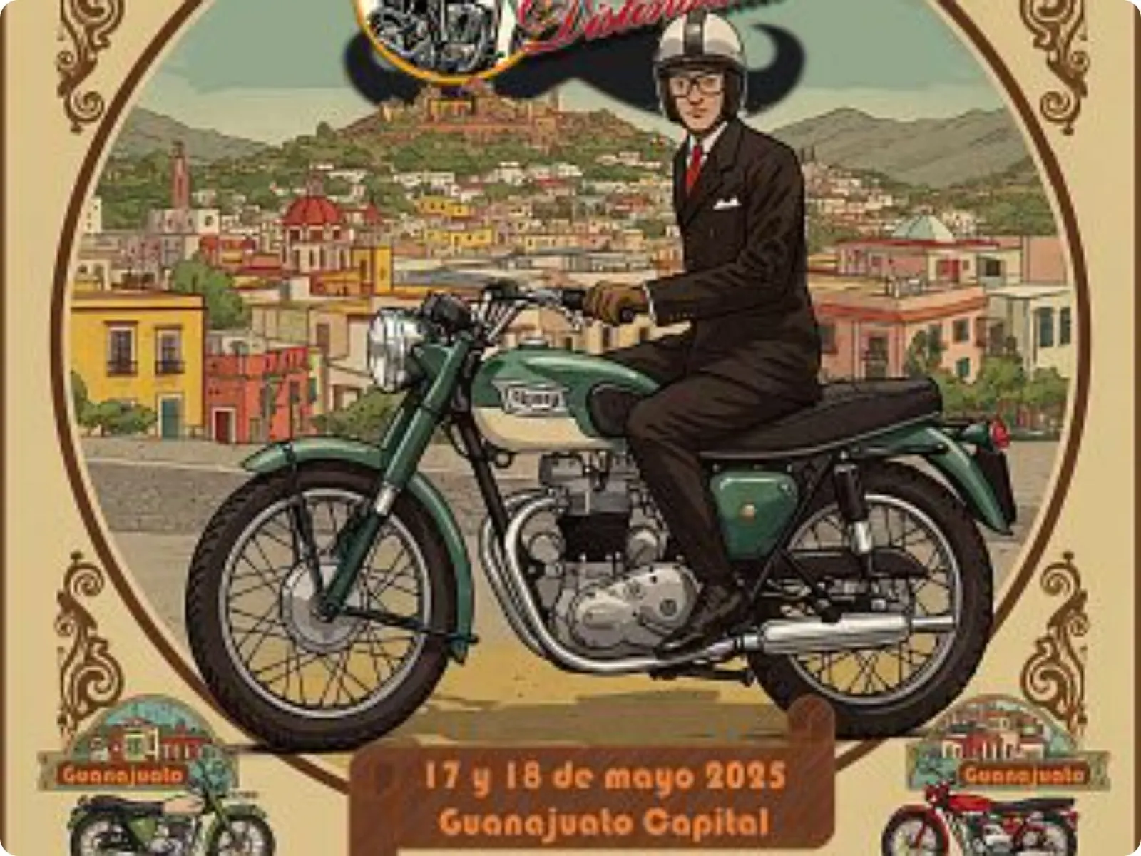 Cartel de la Rodada del Motociclista Distinguido